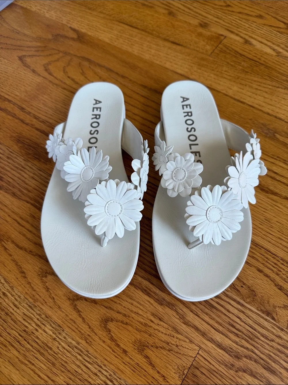 Aerosoles Floral Flip Flops
